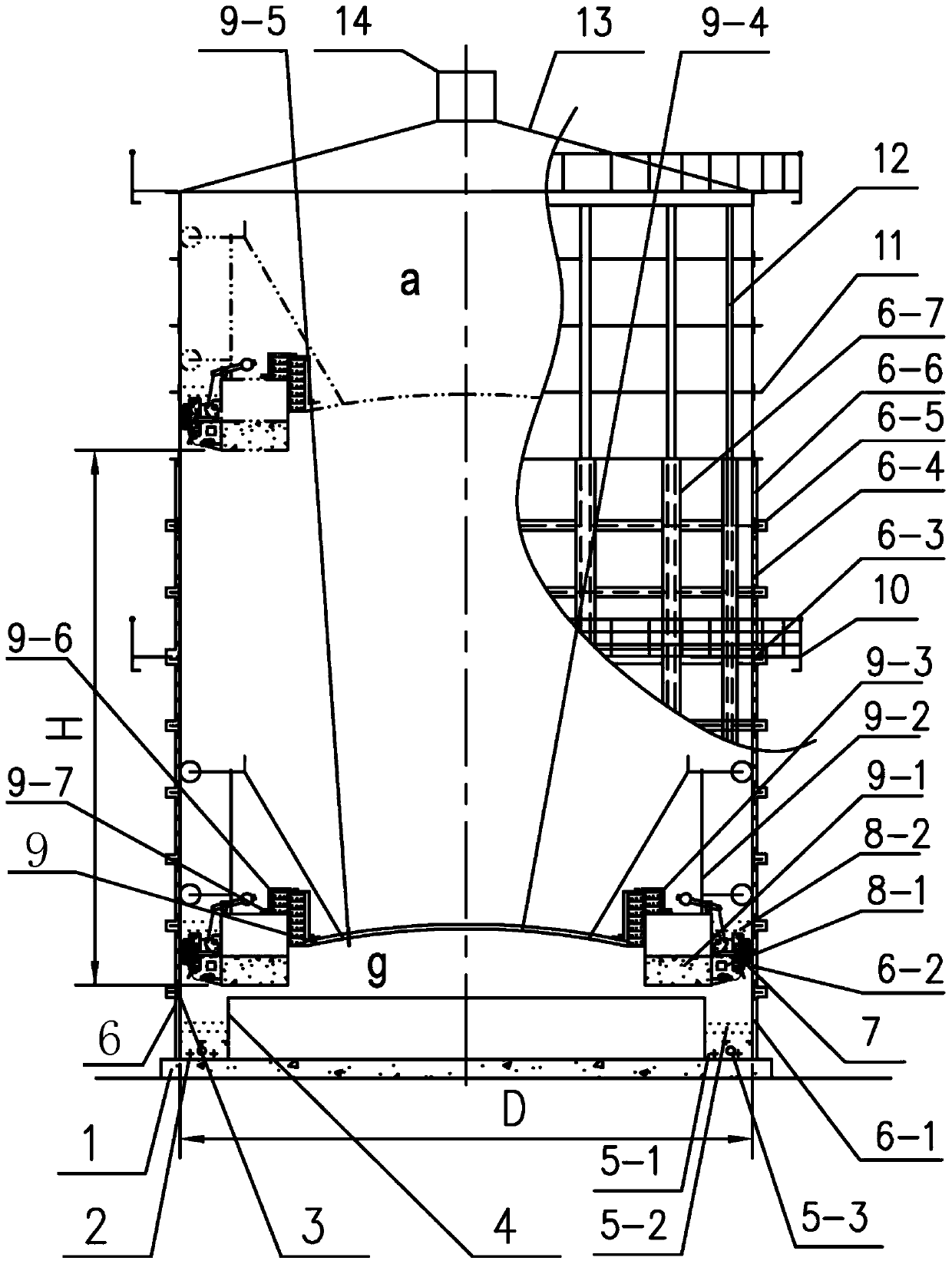 Anti-freezing POC type gas cabinet