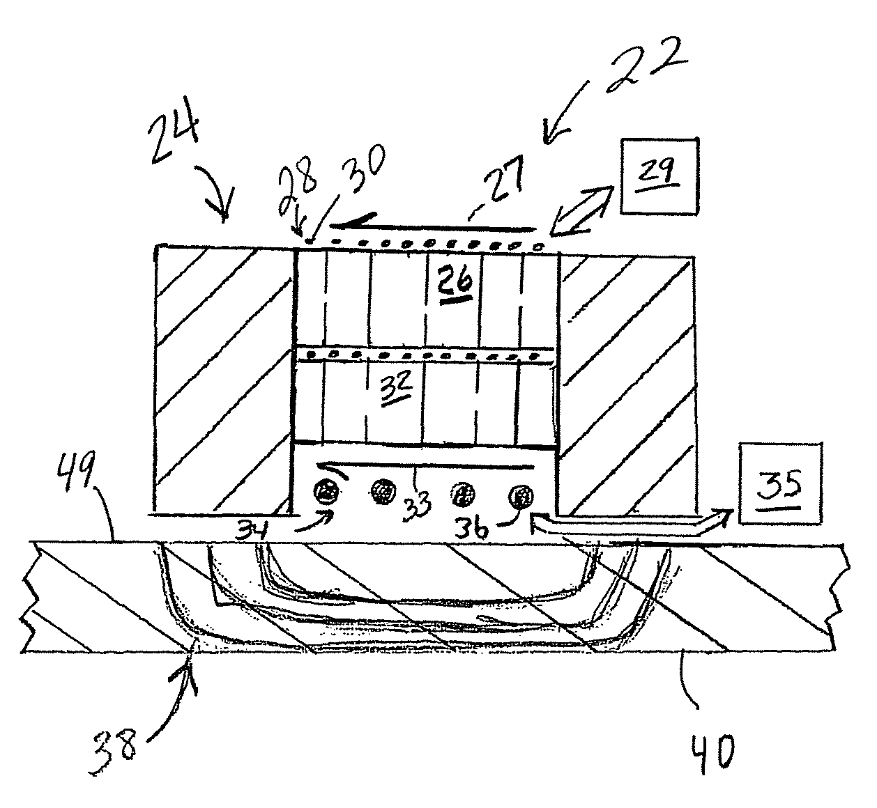 Electromagnetic acoustic transducer with cross-talk elimination