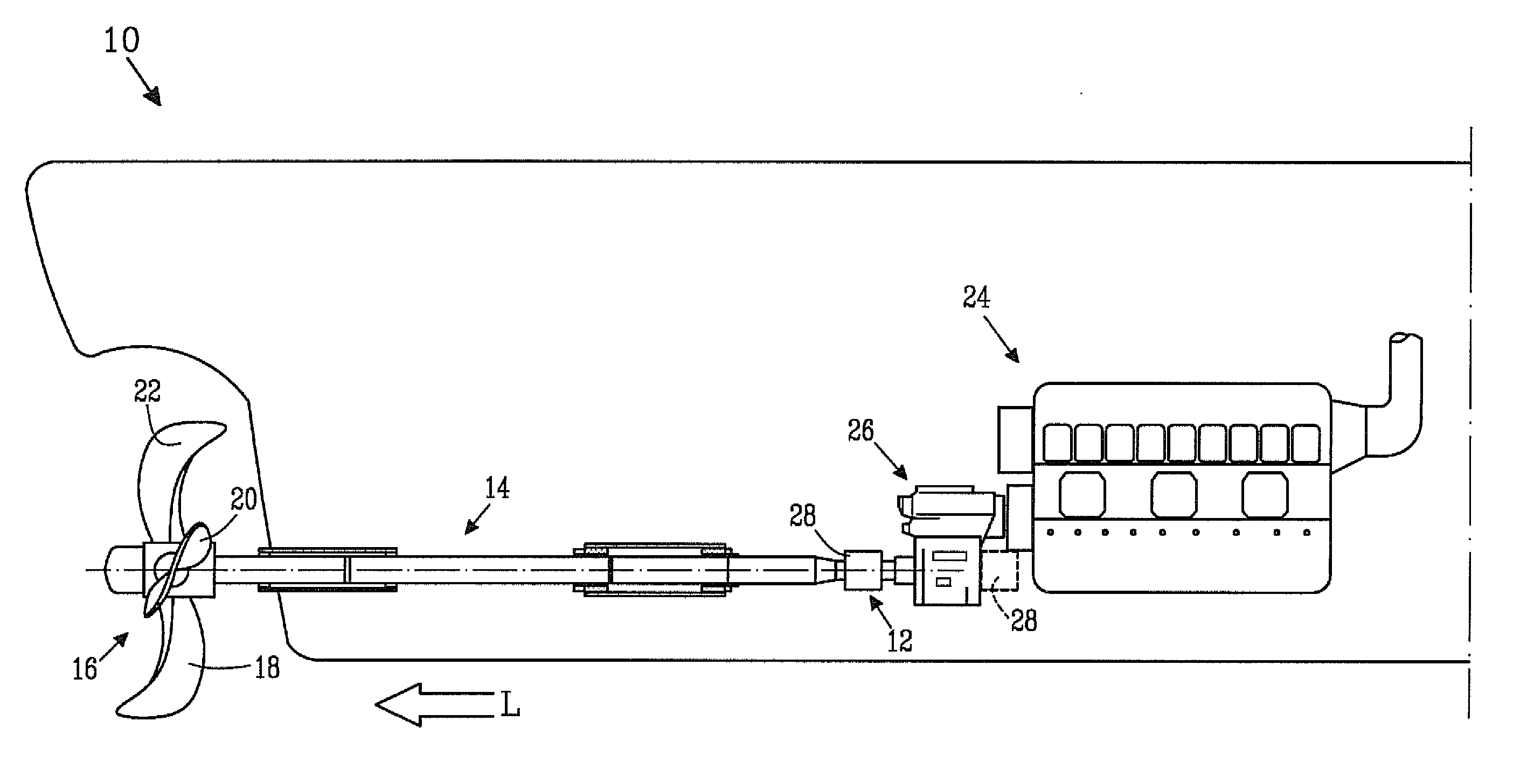 Adjustable propeller arrangement and a method of distributing fluid to and/or from such an adjustable propeller arrangement