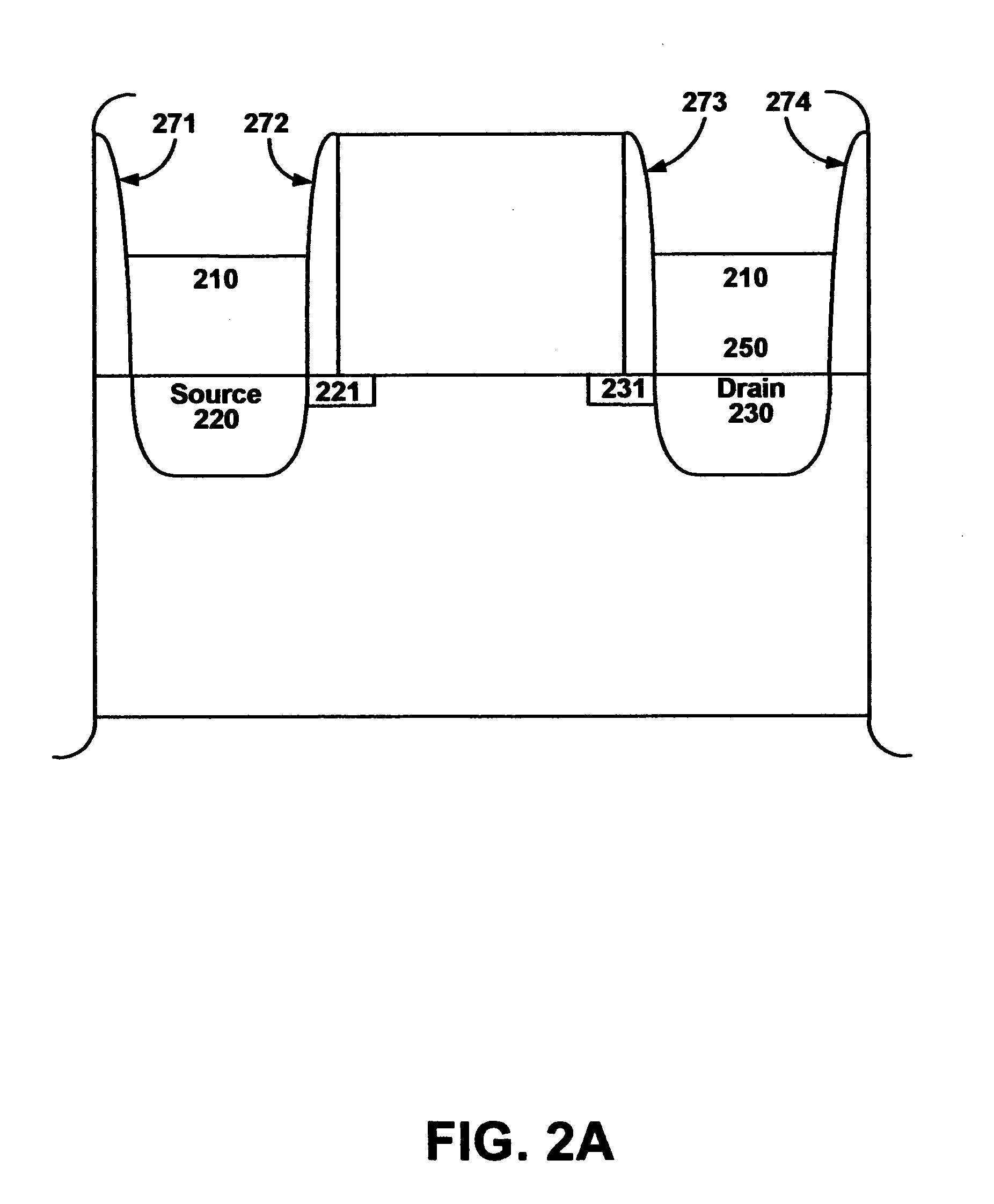 Flash memory cell with drain and source formed by diffusion of a dopant from a silicide