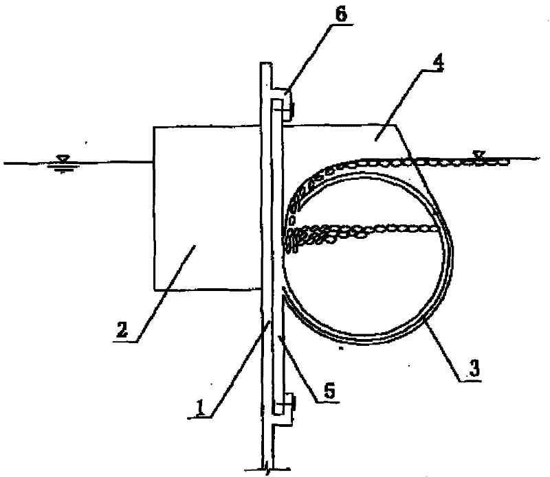 Water area deoiling unit and its combined oil dam