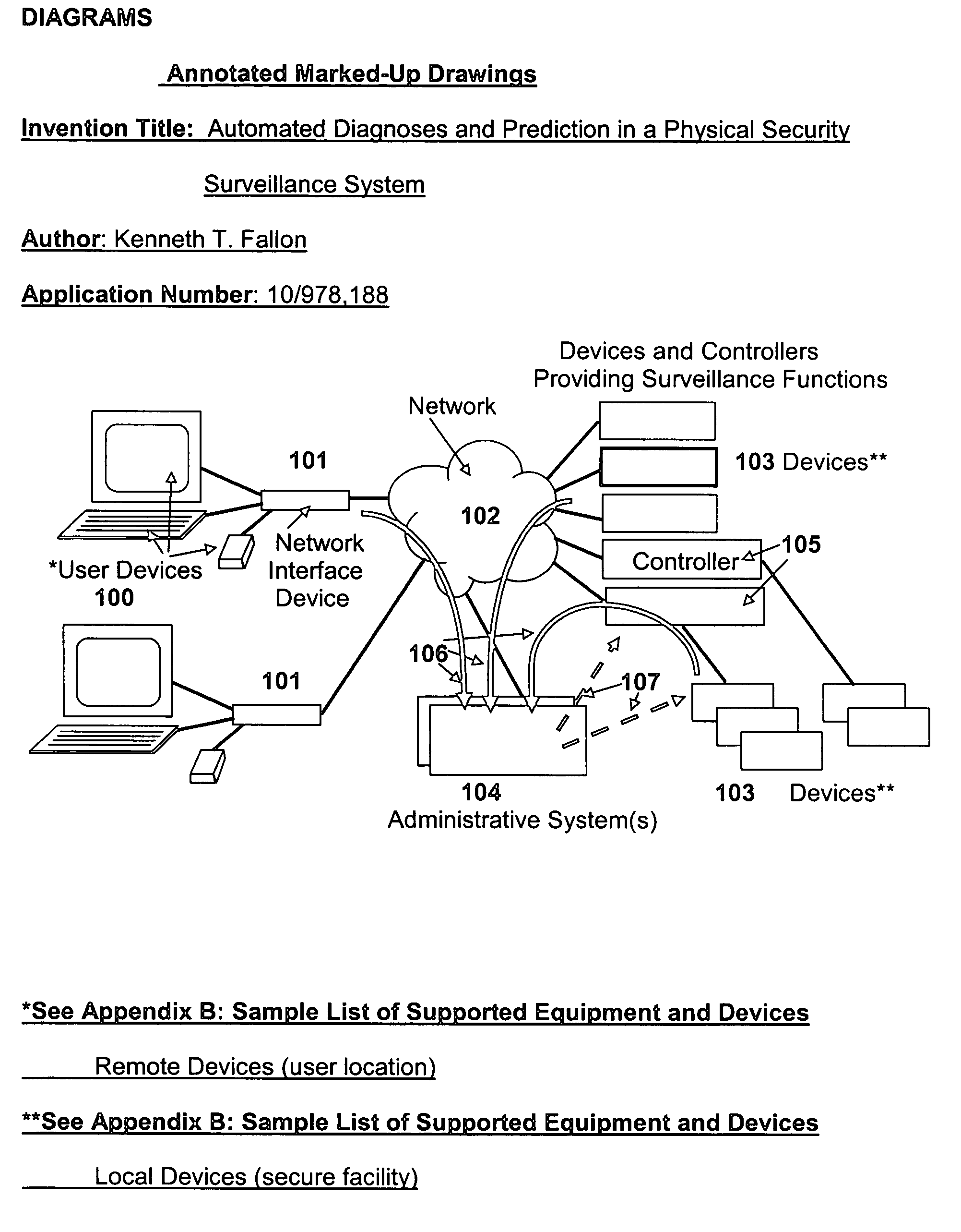 Automated diagnoses and prediction in a physical security surveillance system