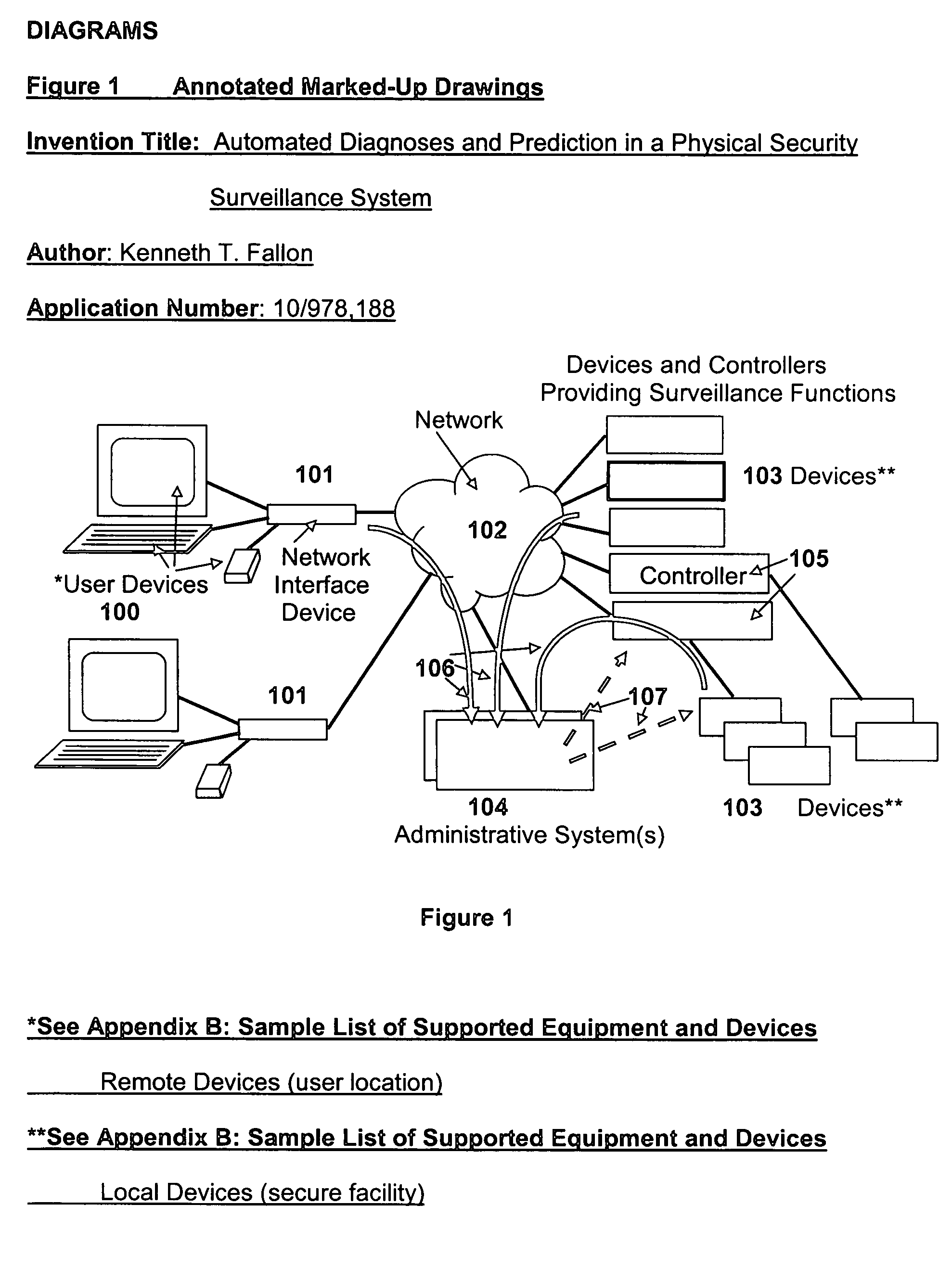 Automated diagnoses and prediction in a physical security surveillance system