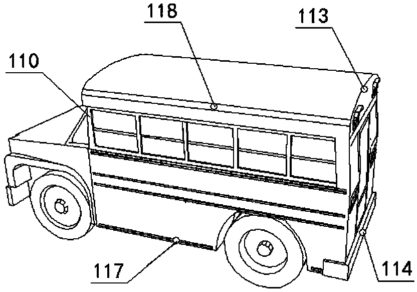 School bus fall-into-water safety escape system