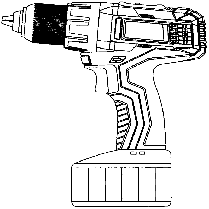 Rechargeable lithium battery electric tool