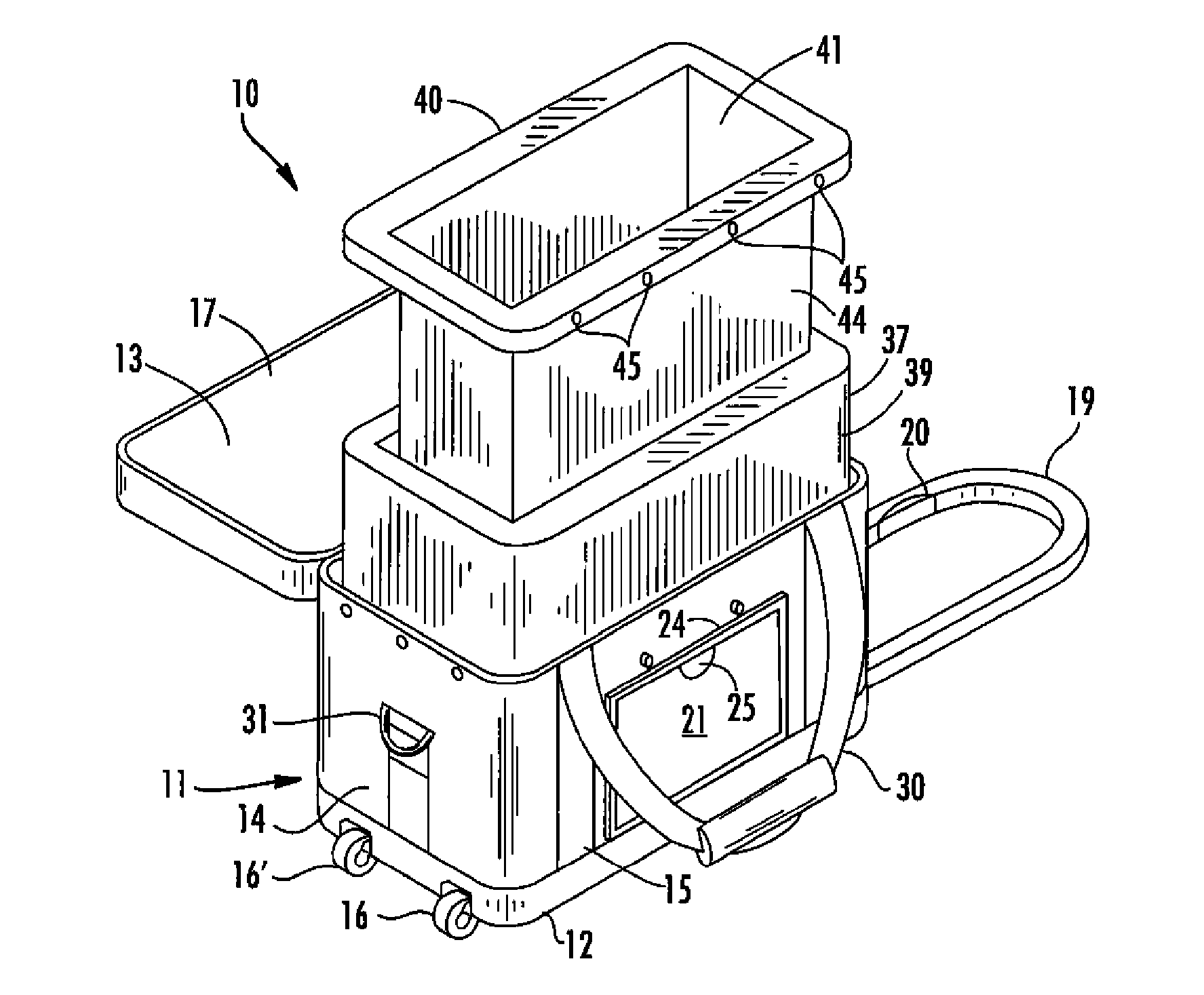 Container for transporting blood and blood products