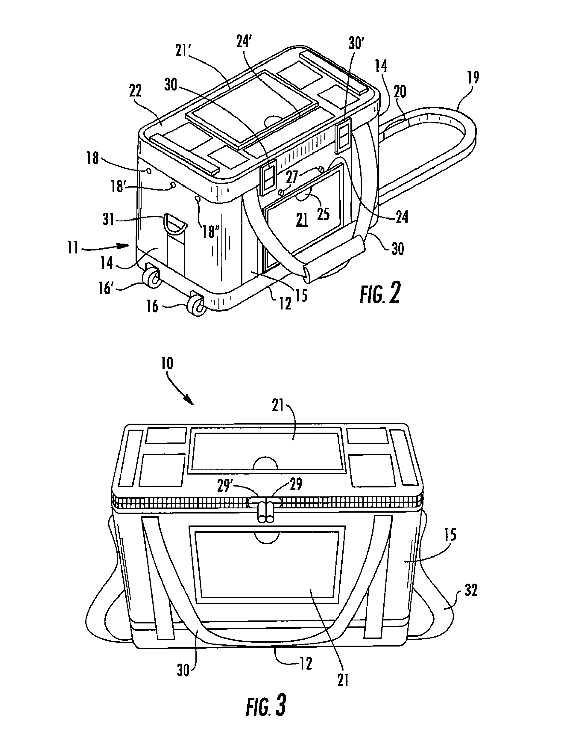 Container for transporting blood and blood products