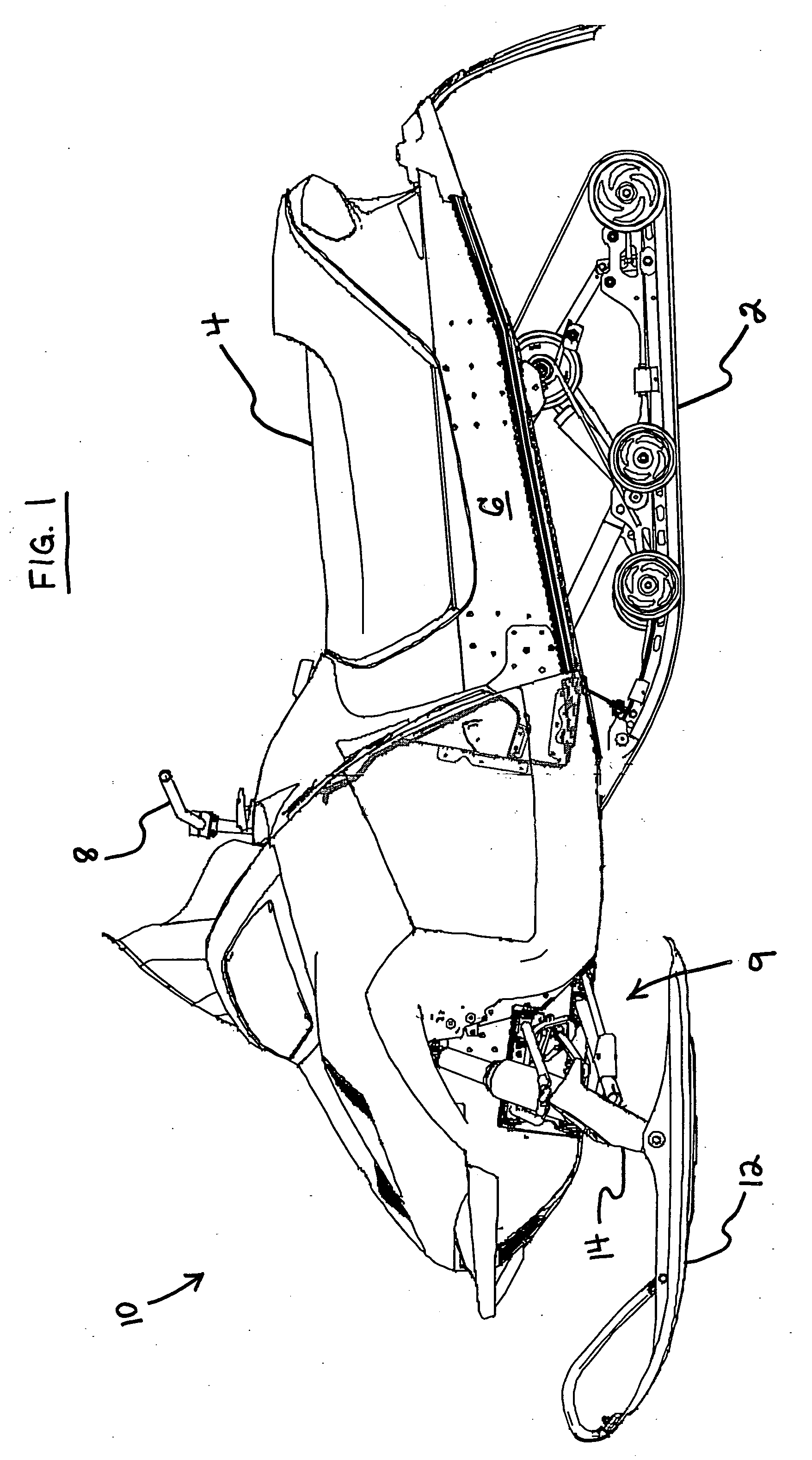 Spindle for snowmobile suspension