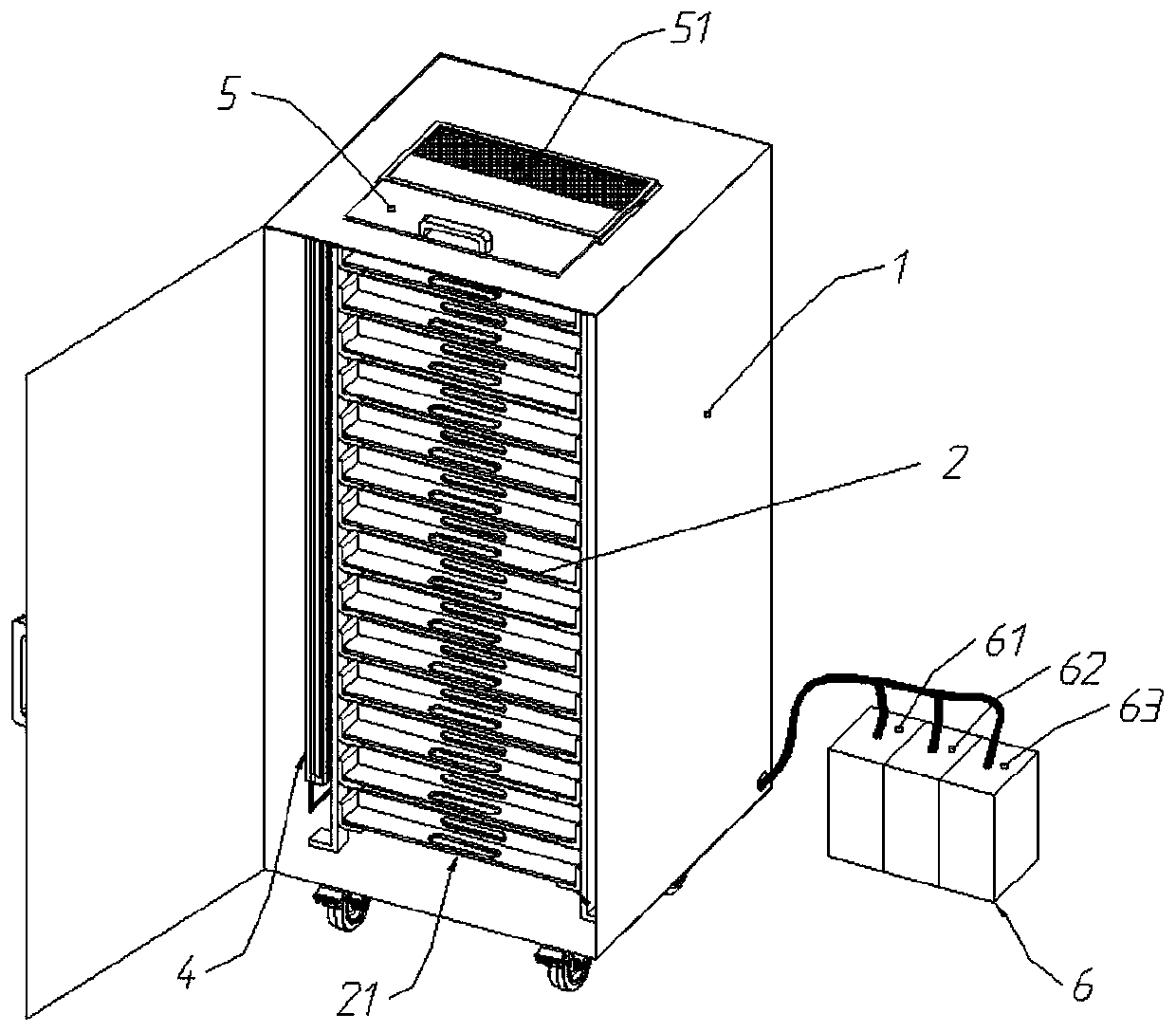 Strawberry fresh-keeping device and fresh-keeping method