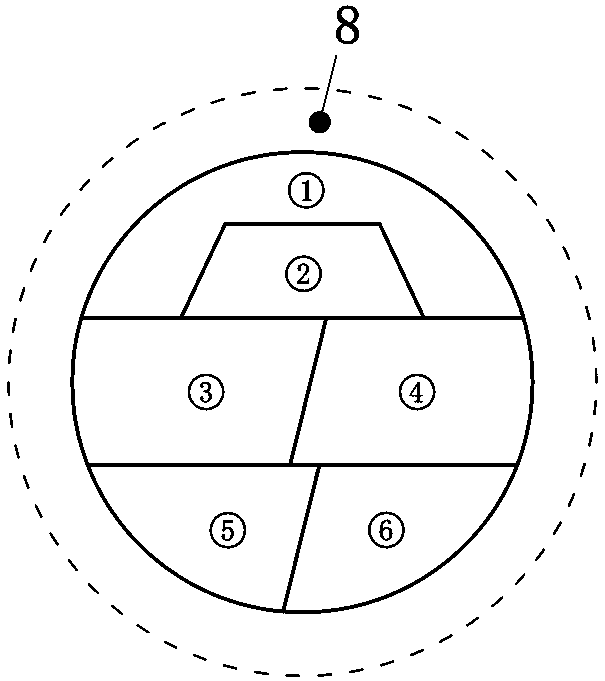 Extremely-high geostress soft rock large-deformation tunnel multistage pressure-yielding and pressure-resisting support structure and construction method thereof