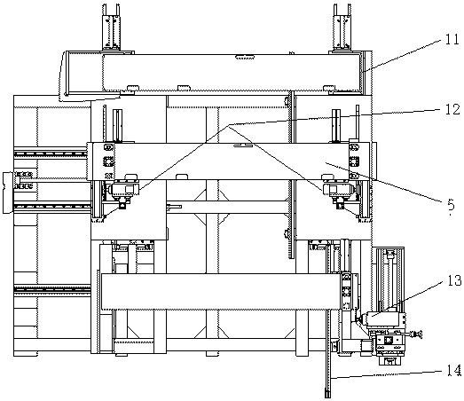 A combined processing technology for the installation position of the door cover frame