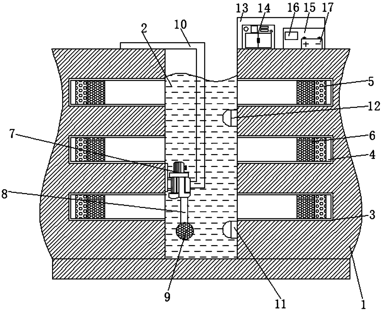 Saline land improvement and management system and well completion slotting method thereof