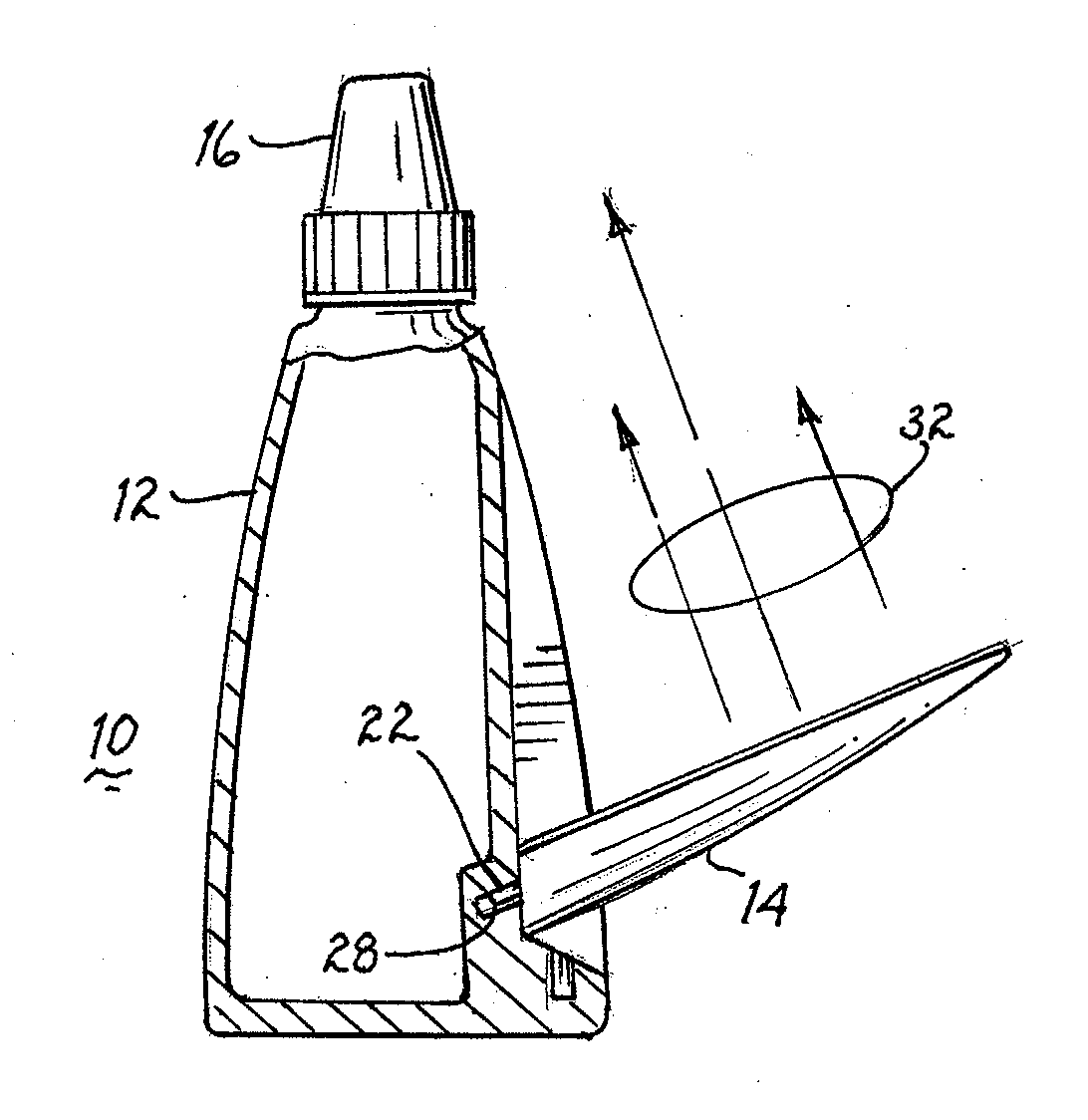 Eye dropper with mirror