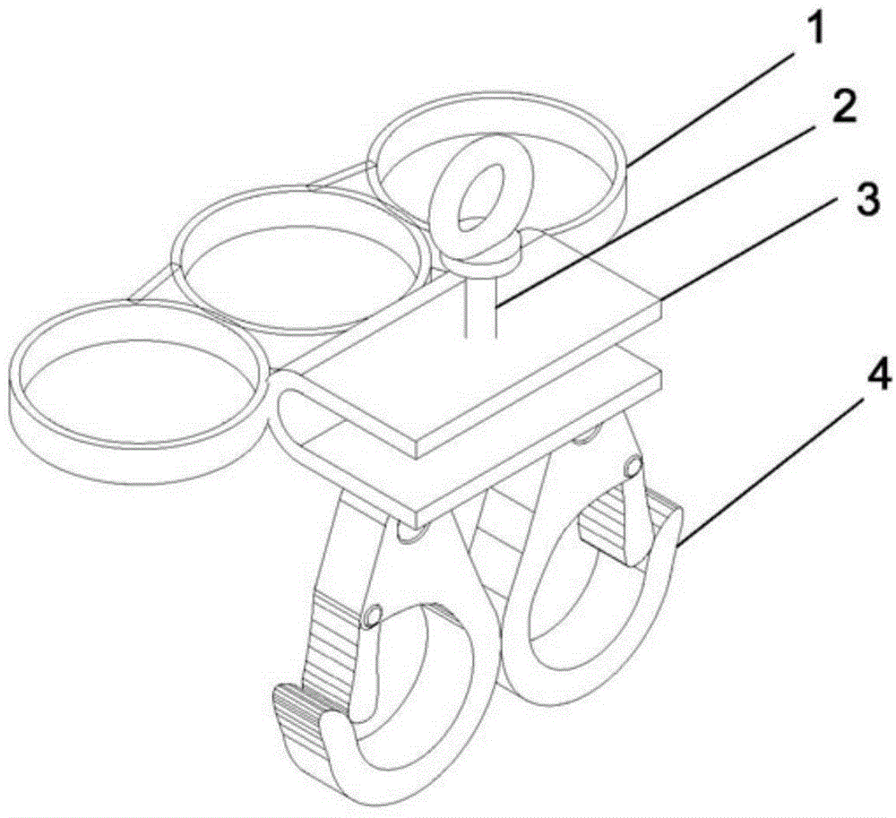 Shelf for placing tools and instruments on taper pin concrete pole