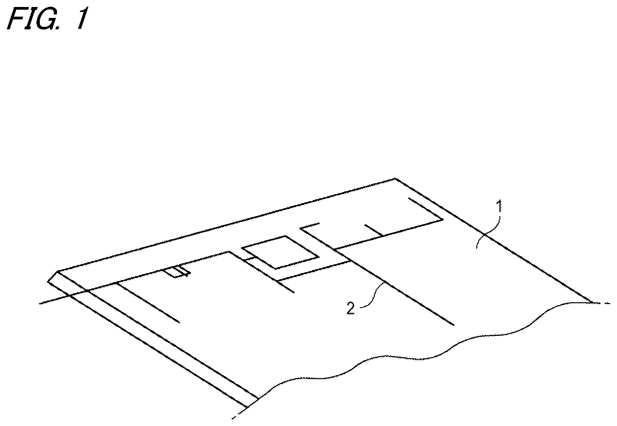 Wiring structure of wire harness and wire harness