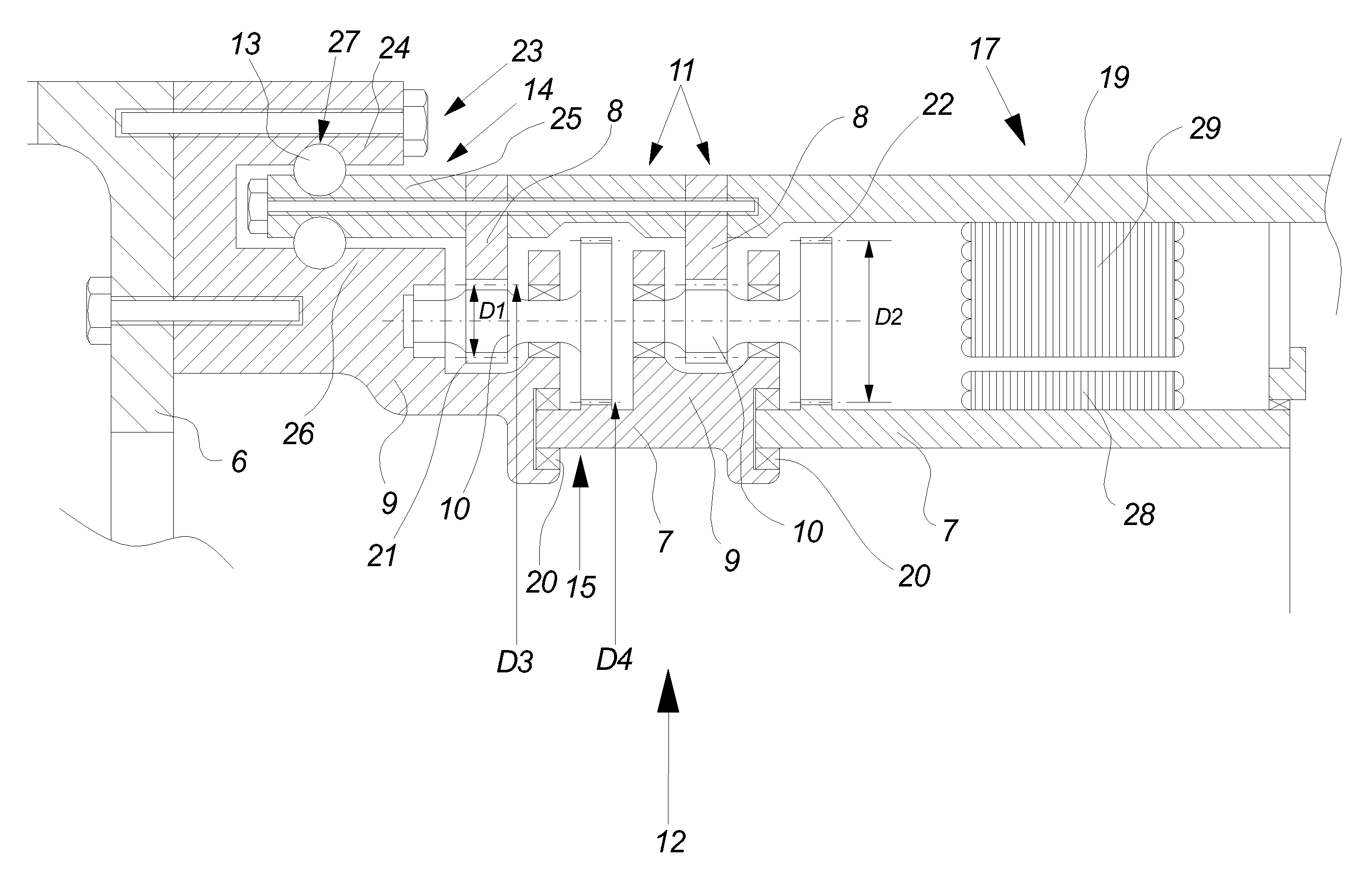 Wind Turbine With A Drive Train