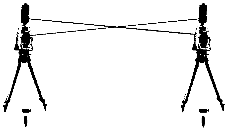 Method and device for processing observation data of control points in three-dimensional control network