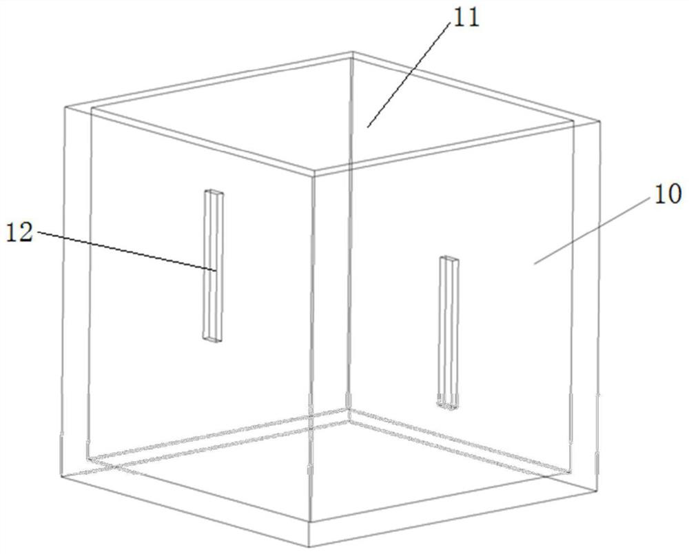 A test device and test method for hydraulic splitting of concrete members under triaxial stress