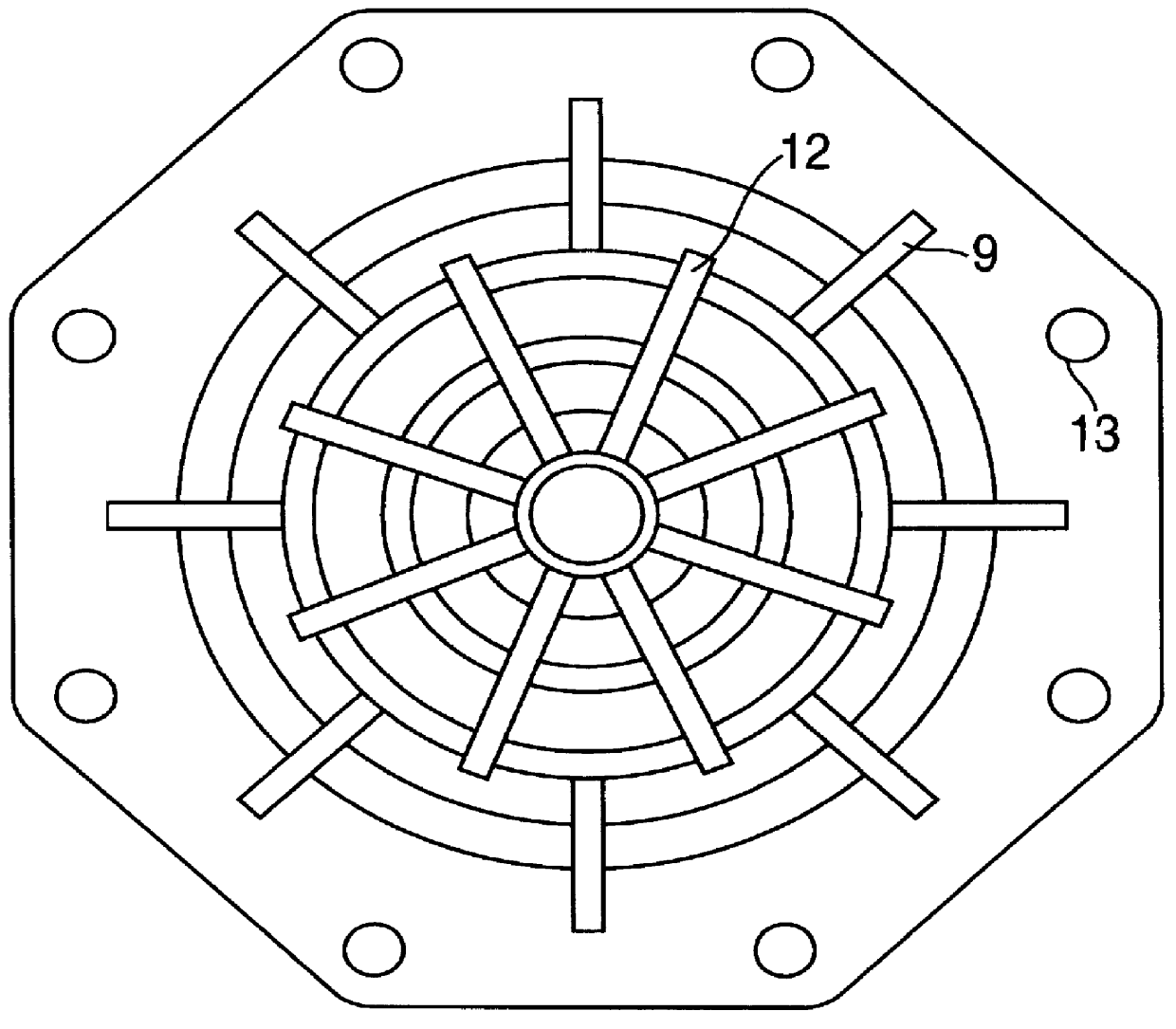 Spring diaphragm for shut-off valves and regulators