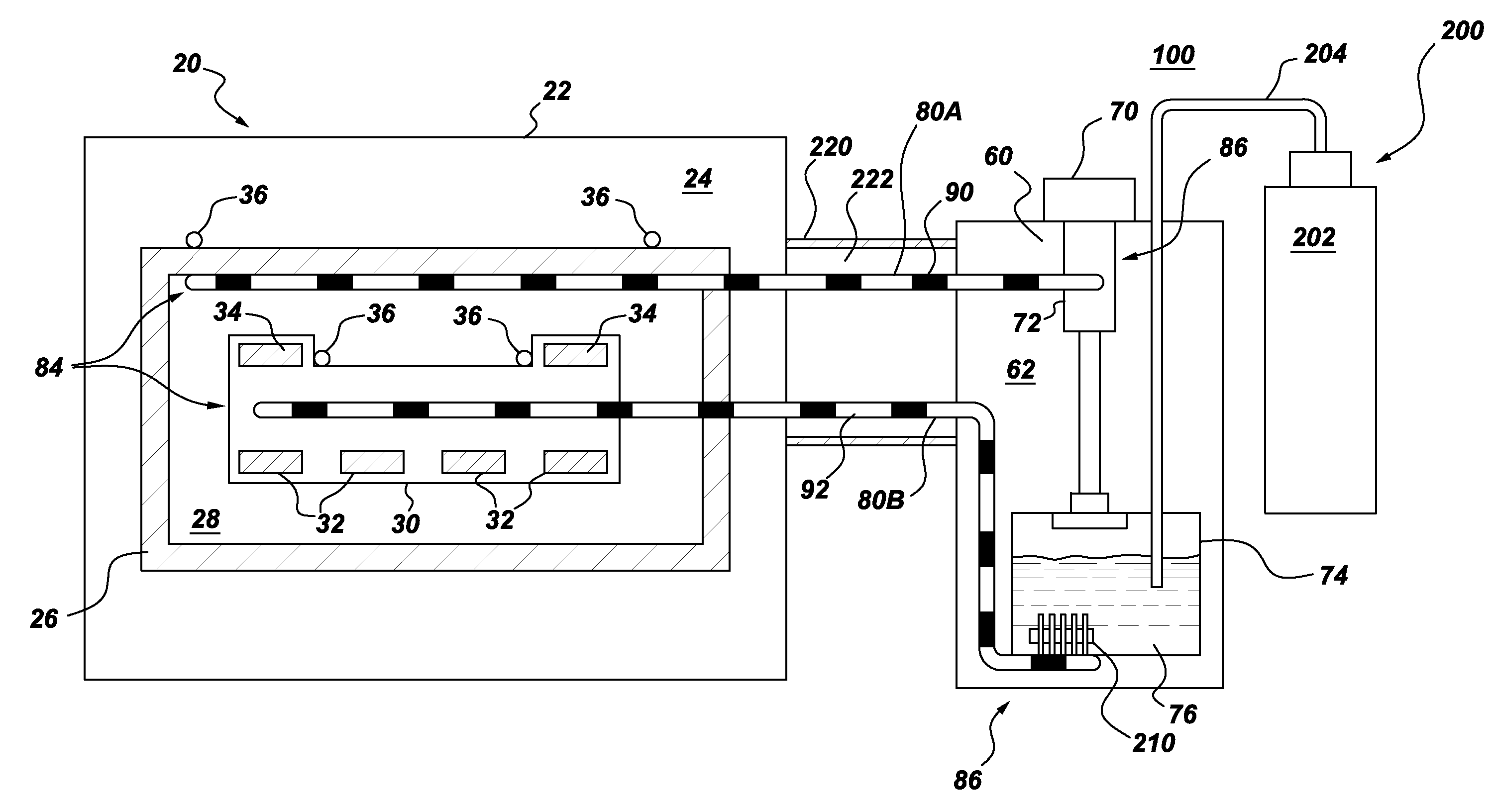 Apparatus and method for cooling a superconducting magnetic assembly