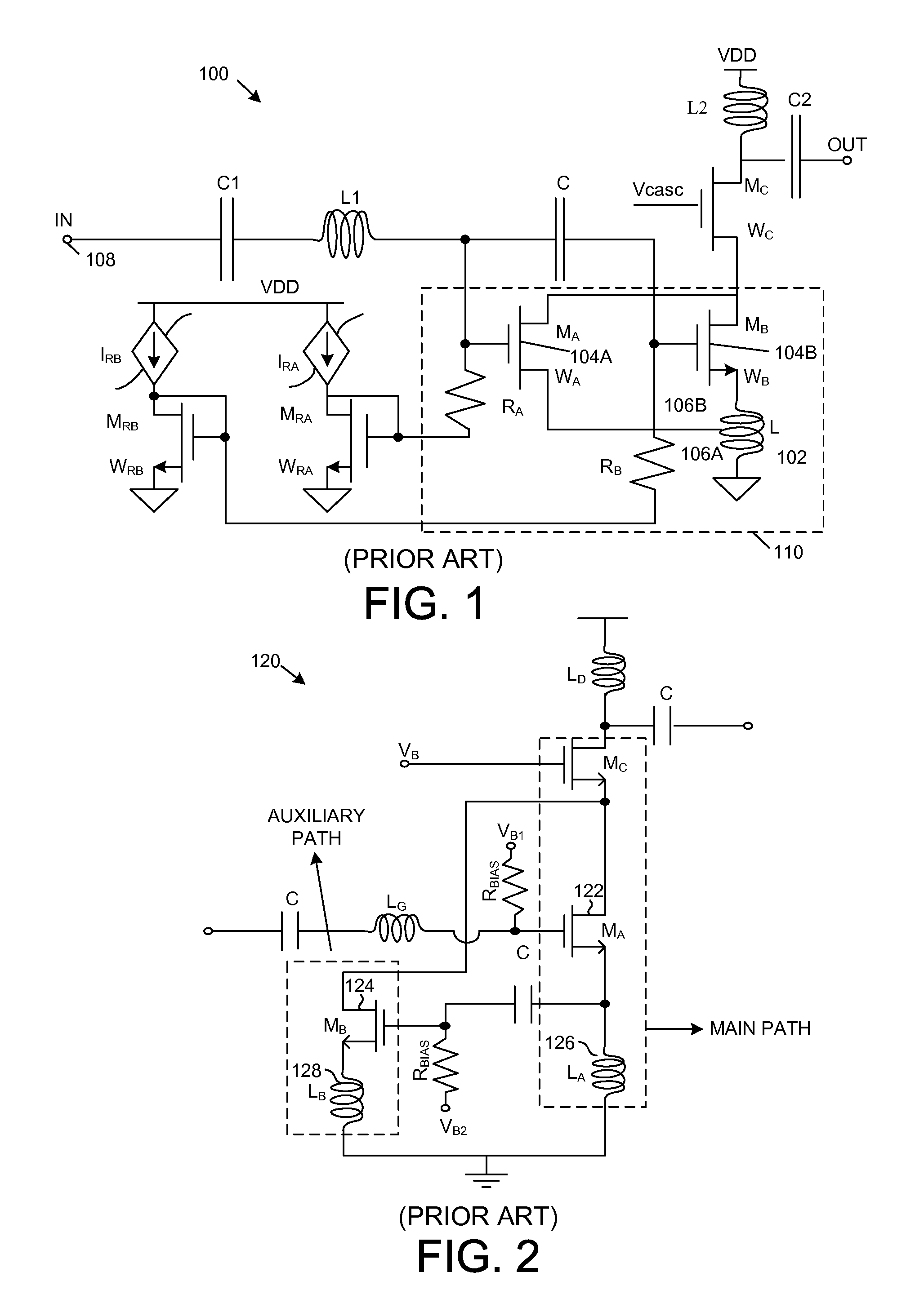 Multi-linearity mode lna having a deboost current path