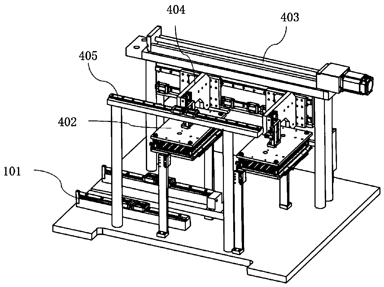 Camera module feeding equipment and automatic buckling machine