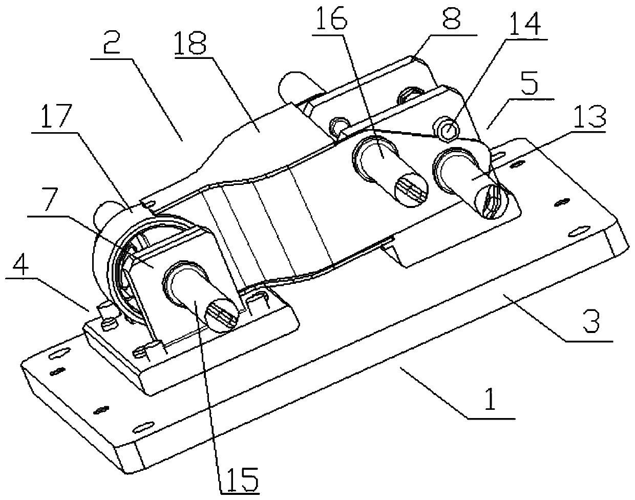 Checking fixture for automobile engine left/right rear suspension