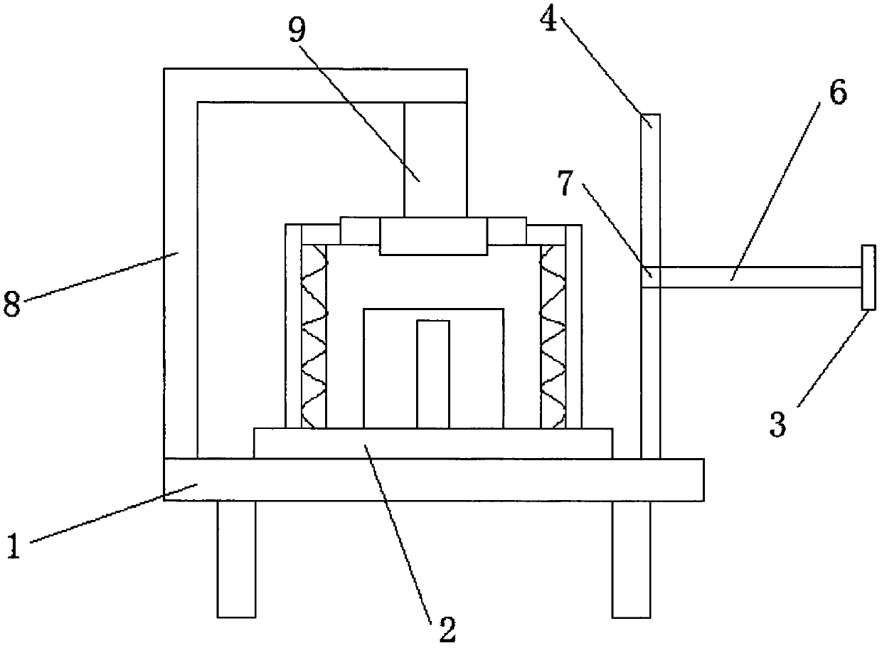 A water pump impeller press-fitting device and press-fitting method thereof