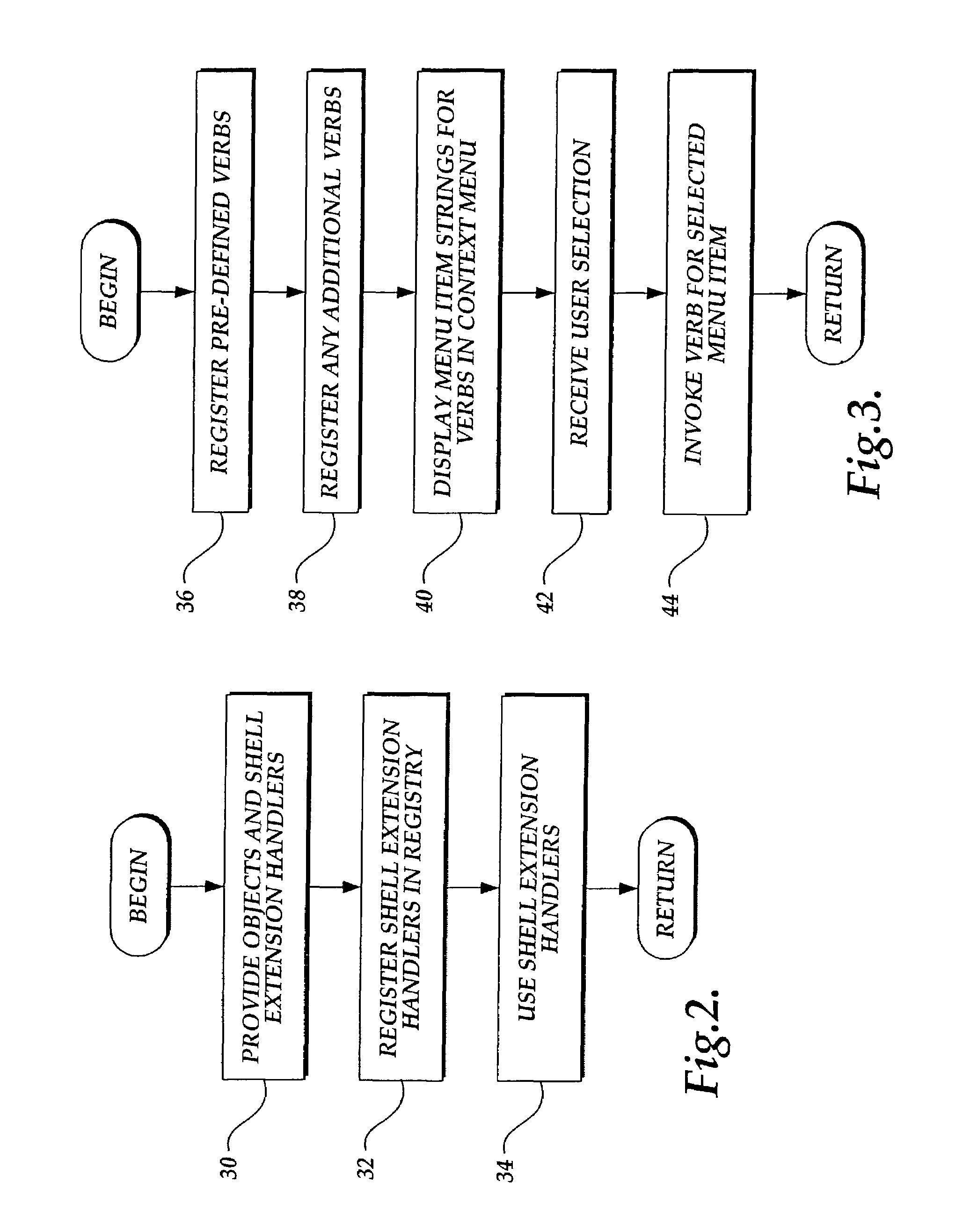 Shell extensions for an operating system