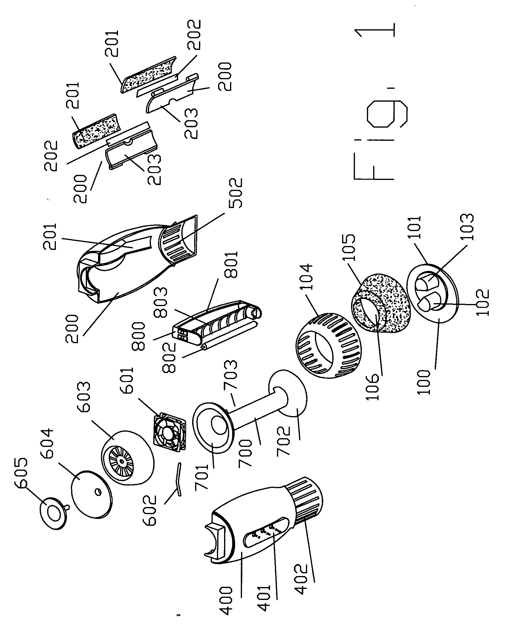 Electro-optical air purifying & dust collector