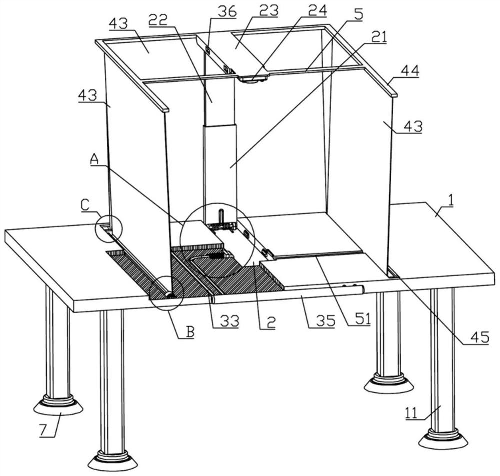 A desk with a high-speed camera