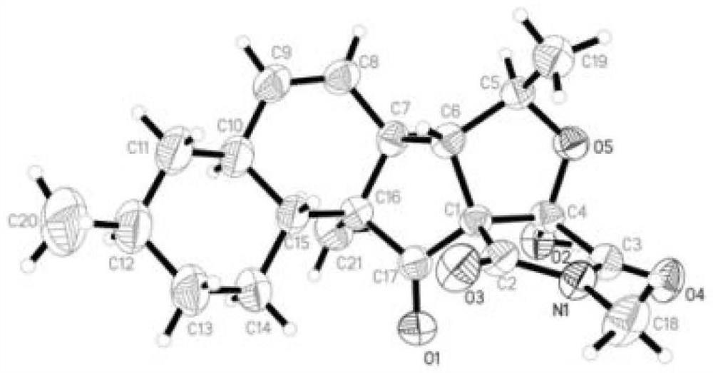 Novel fusarisetin herbicide derived from marine fungus, preparation method and application