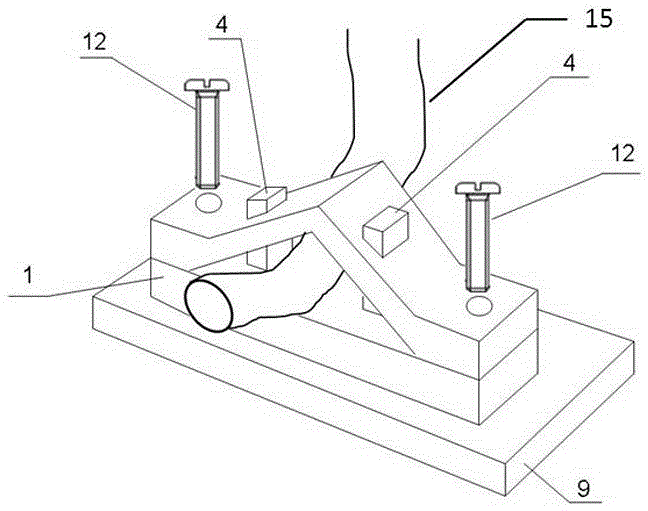 A line card fixing method for the output line of LED street lamp power supply