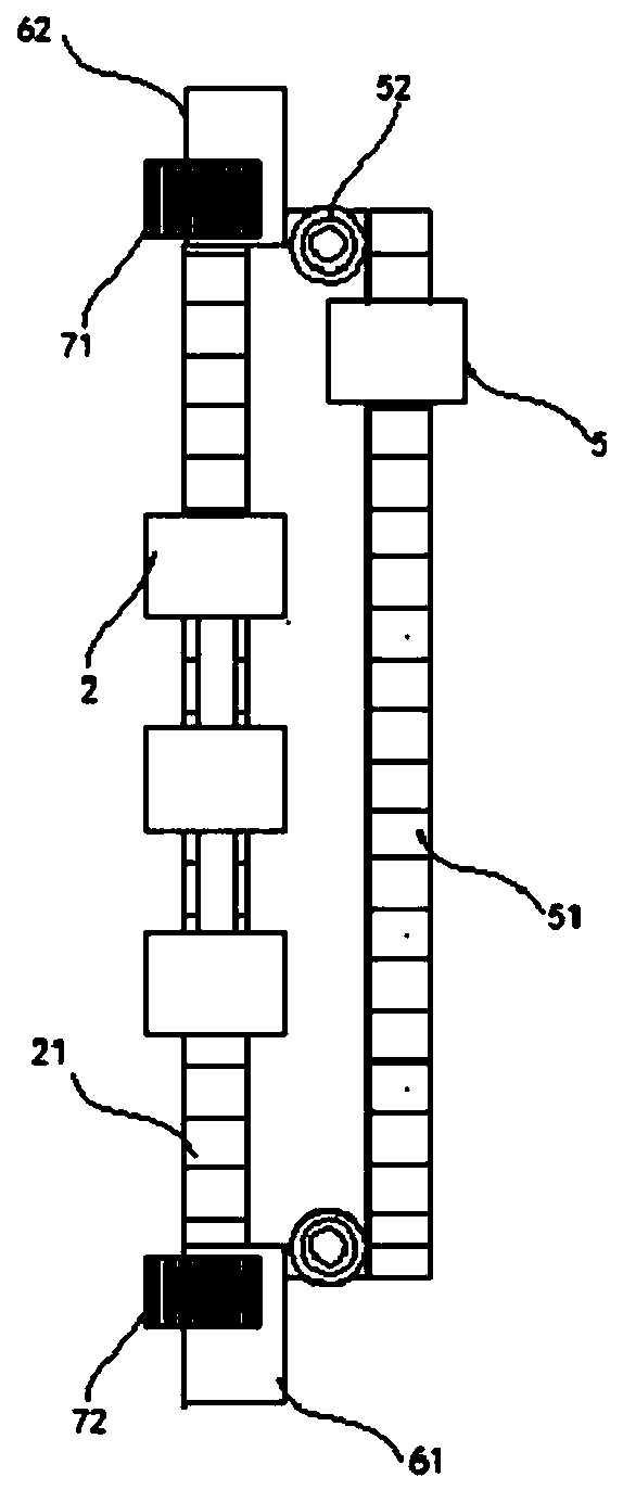 Scattered platform type train operation system