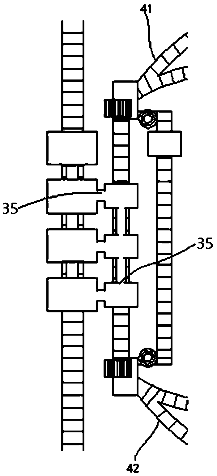 Scattered platform type train operation system