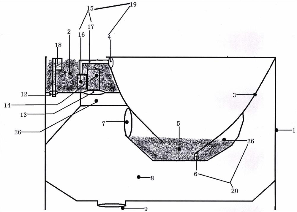 Anti-blocking induction table type squatting pan