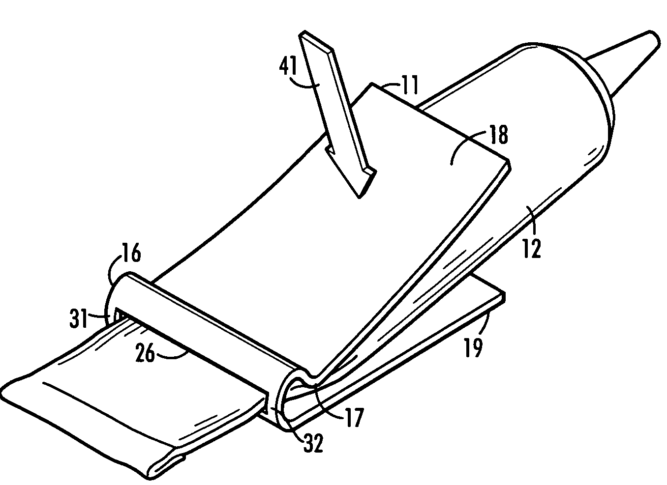 Apparatus for dispensing flowable contents of a collapsible tube