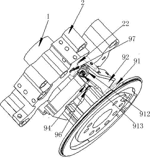 Thread clamping mechanism for hosiery circular knitting machine