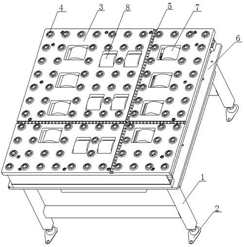 Mold conveying platform