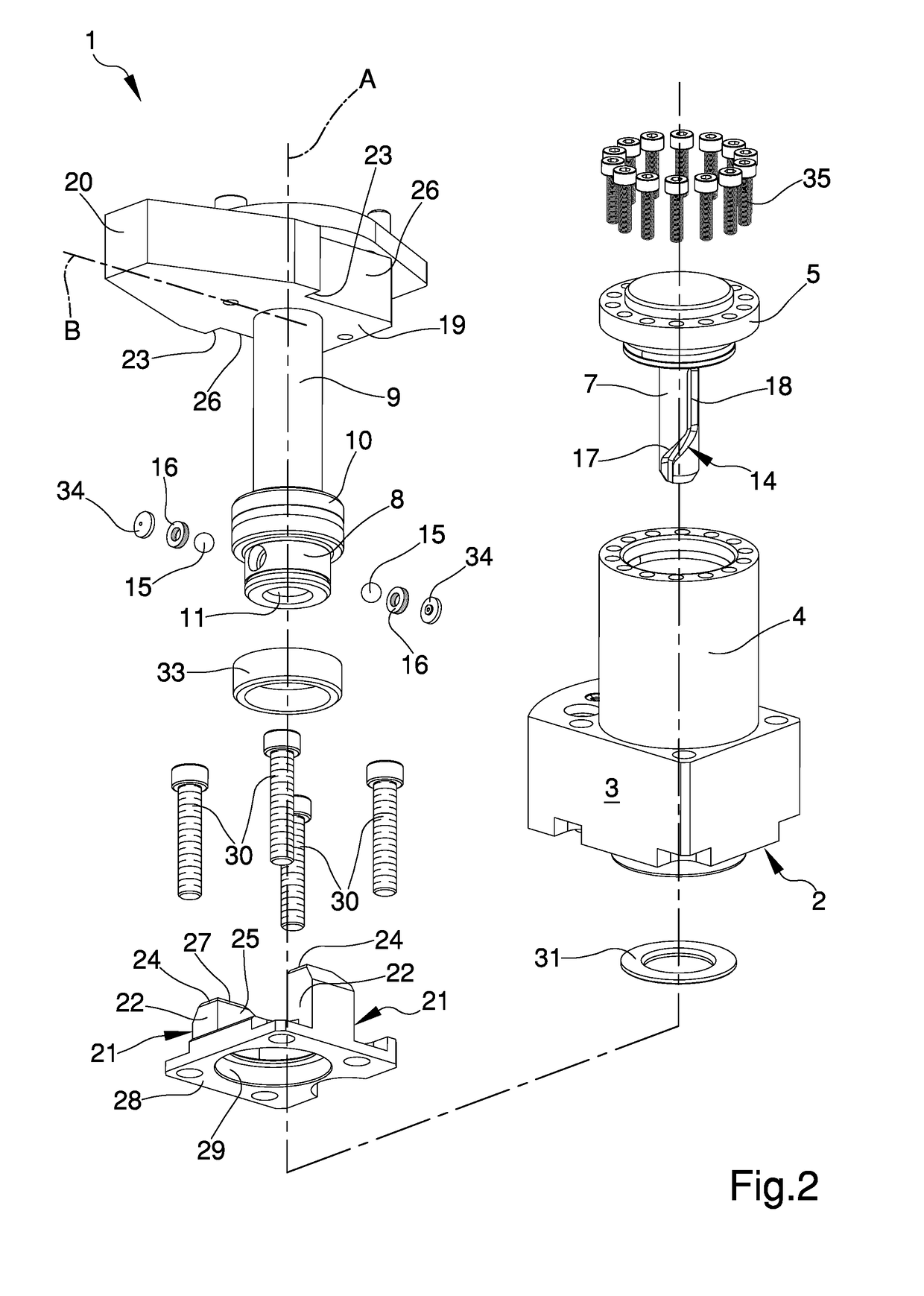 Device for locking workpieces on machine tools