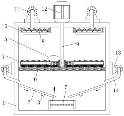 High-temperature sterilization device for tea production and sterilization method thereof