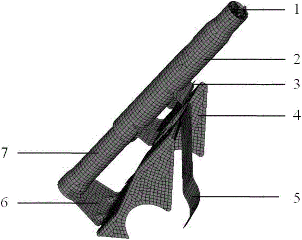 Negative poisson's ratio structure steering tubular column and designing method for same