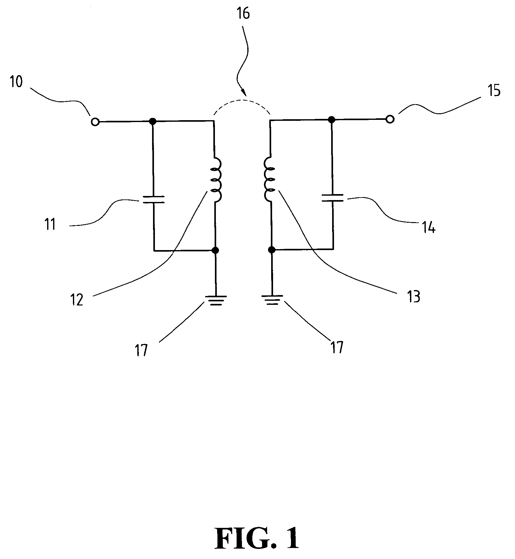 Pi-type band pass filter