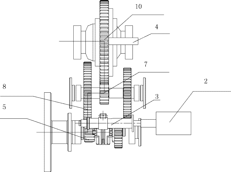 Automatic speed-changing mechanism for electric vehicle