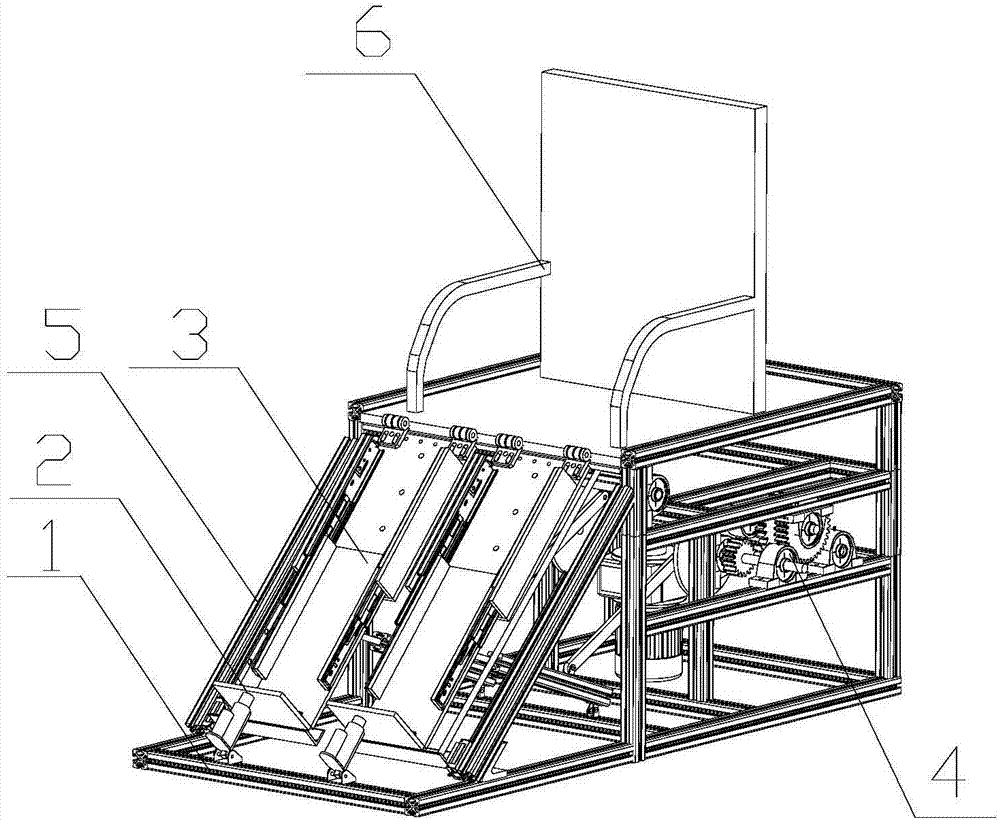 Lower limb rehabilitation training machine