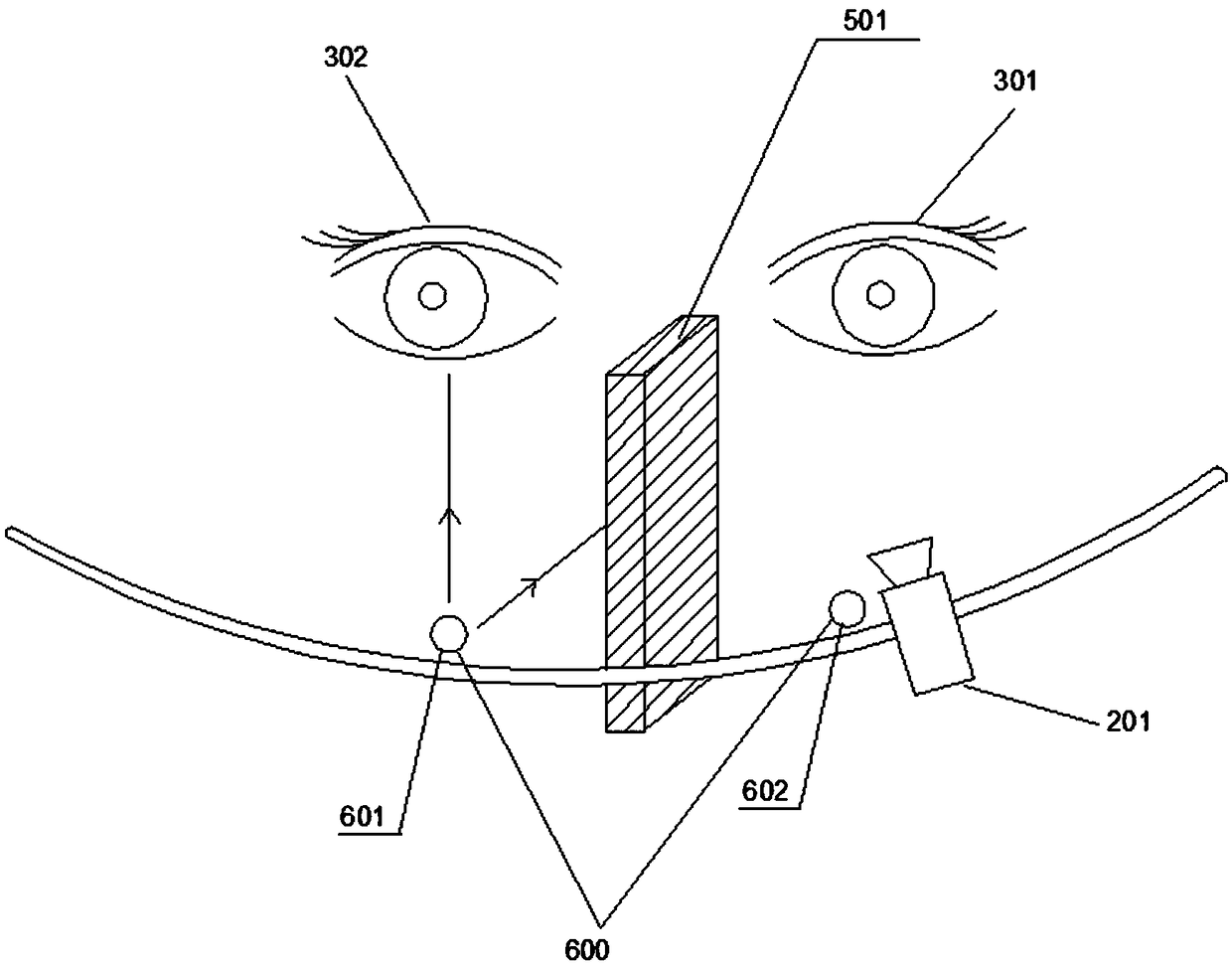 Iris information measuring system without light reflection