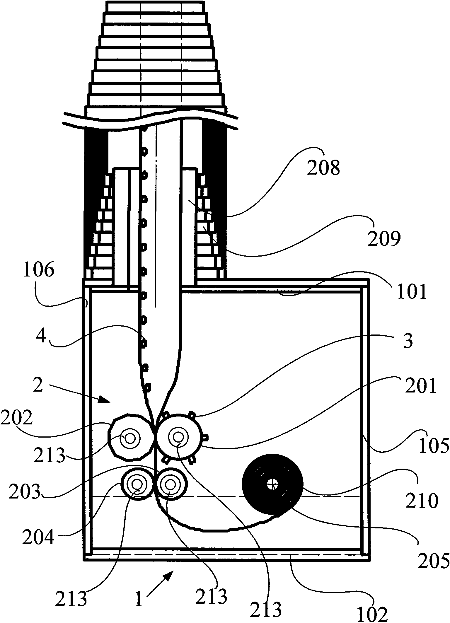 Thin-wall sleeve-type space development mechanism