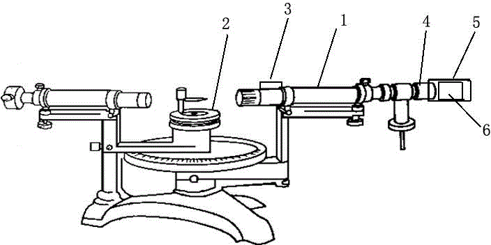 Spectrometer based on CCD imaging and adjusting method thereof