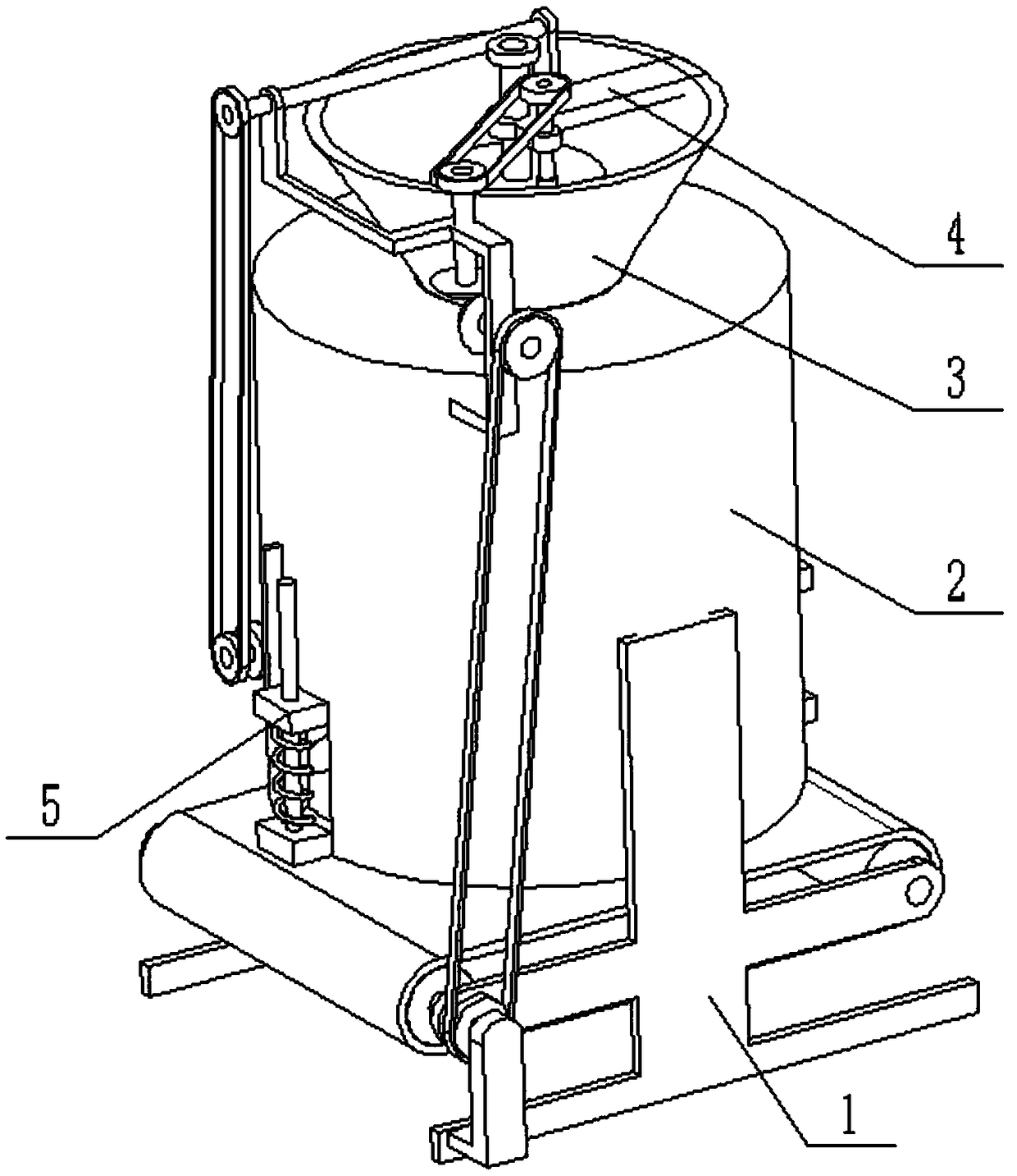 Biomass fuel forming preparation device