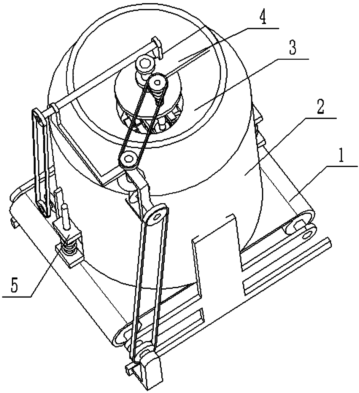 Biomass fuel forming preparation device